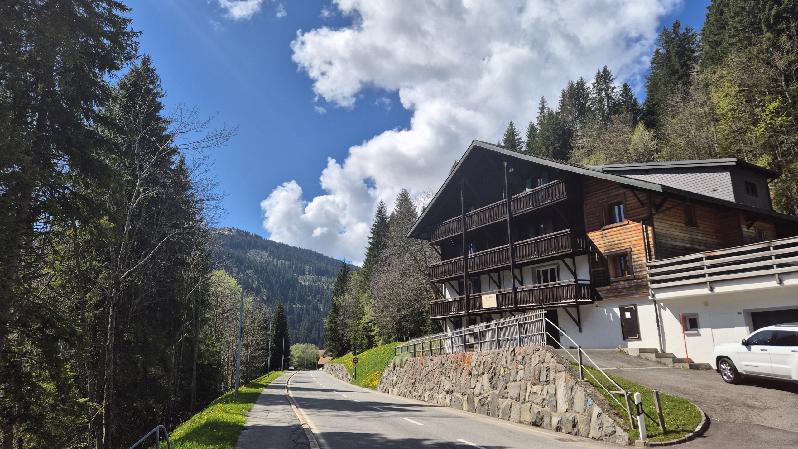 chalet à Morgins façade route
