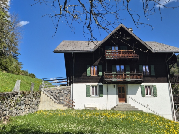 chalet à Morgins façade sud
