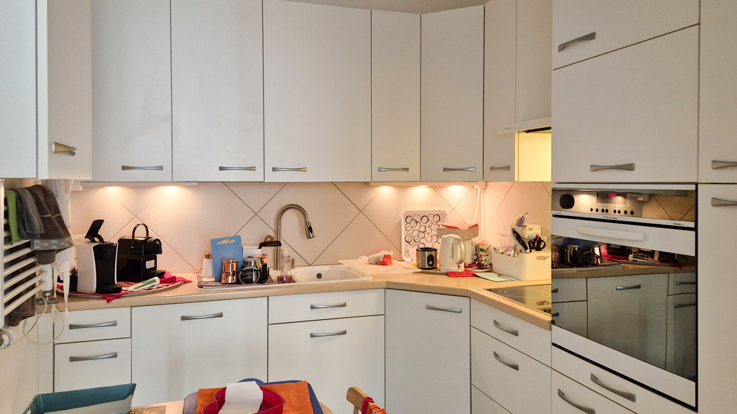 cuisine de l'appartement situé au 1er étage à Clarens