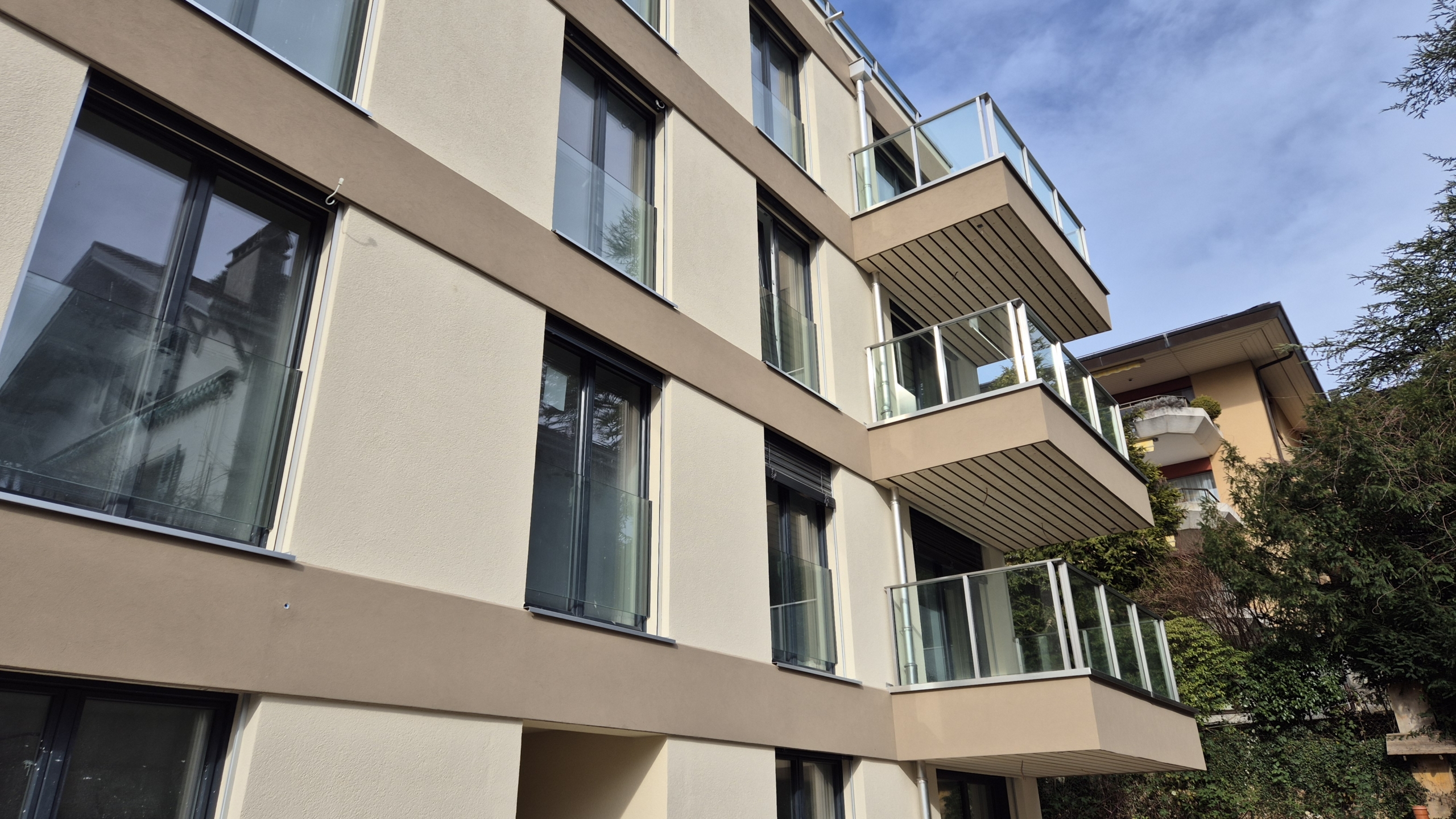 façade sud et balcon