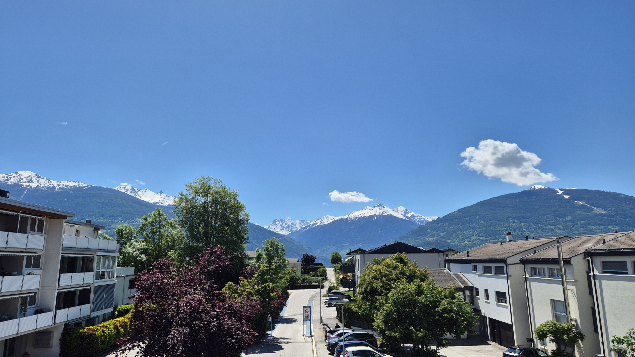 vue depuis chambre parents
