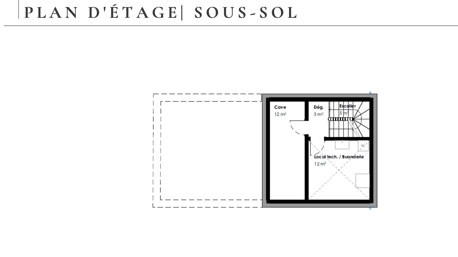 Montagny-les-Monts villa A-7 sous sol