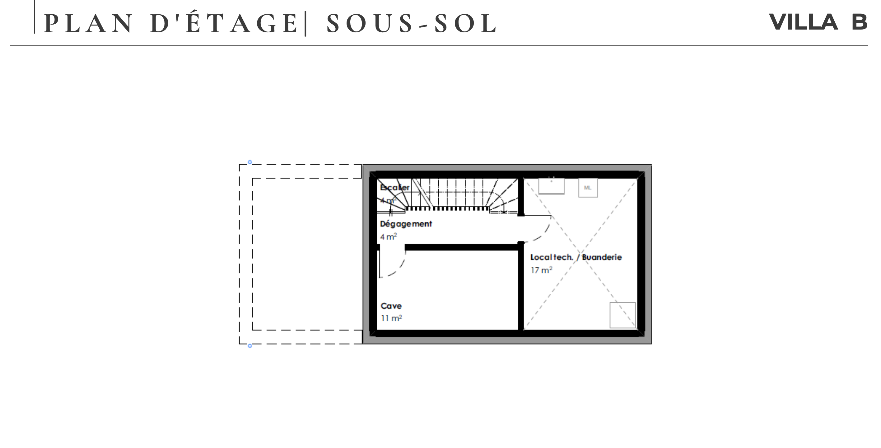 Montagny-les-Monts villa B-7 sous sol