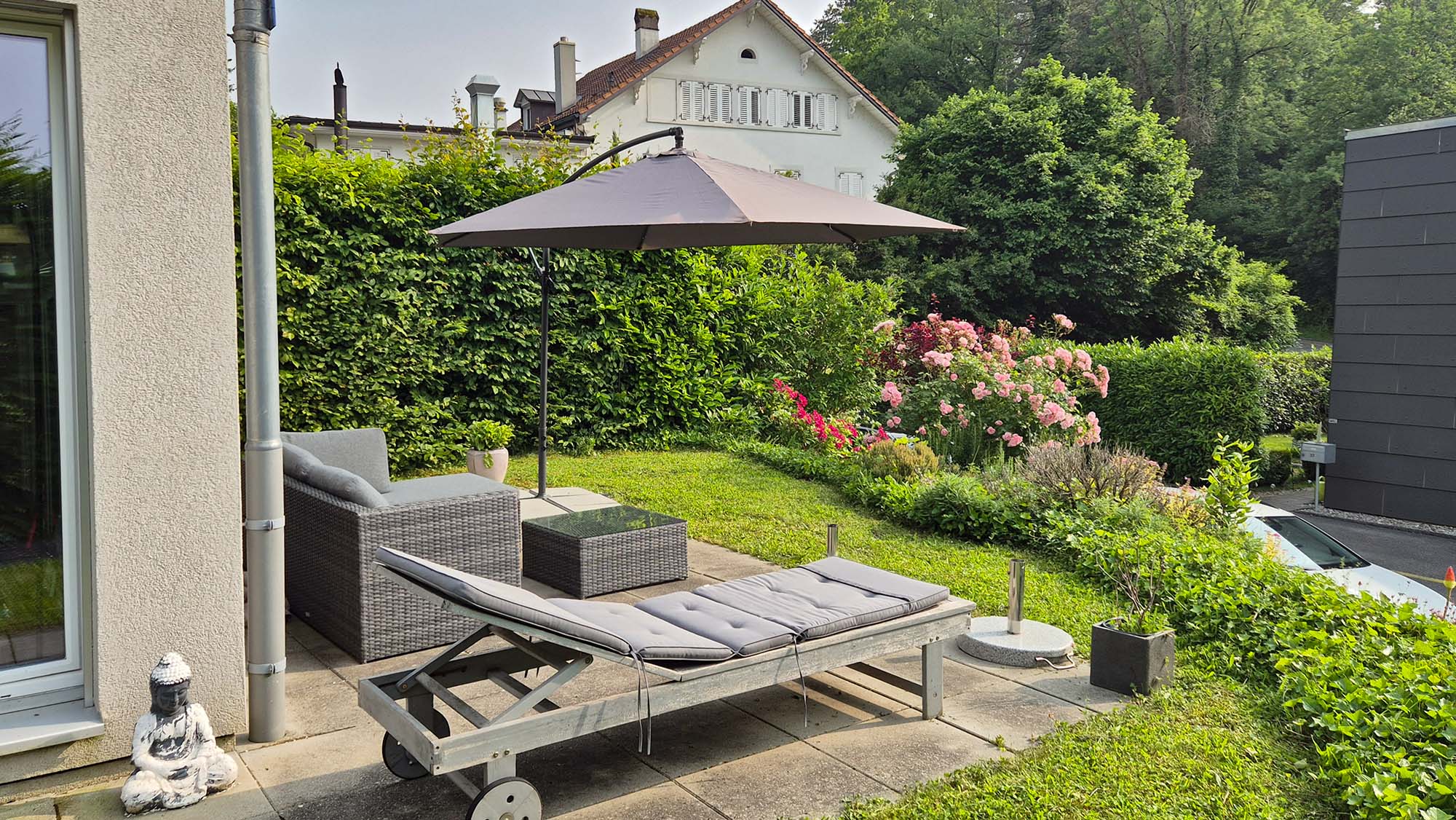 terrasse et jardin