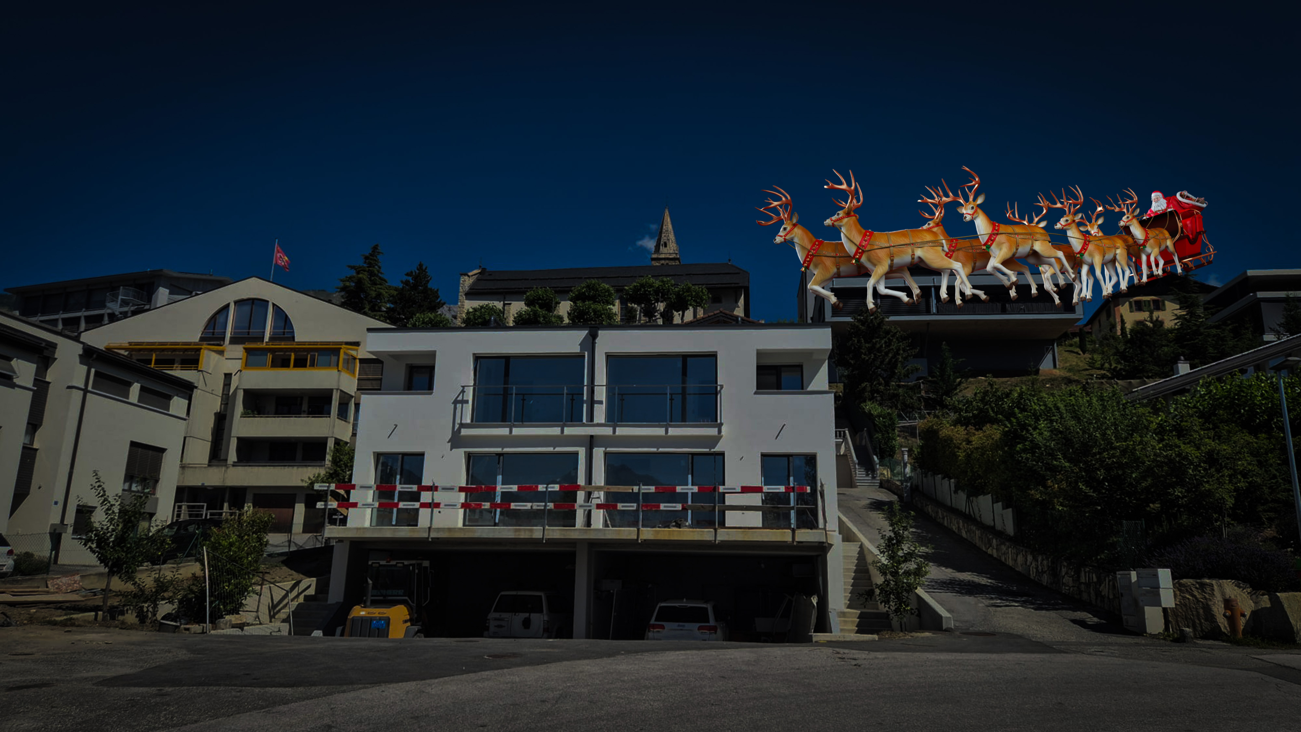 porte n°3, l'arrivée de Santa en Valais !