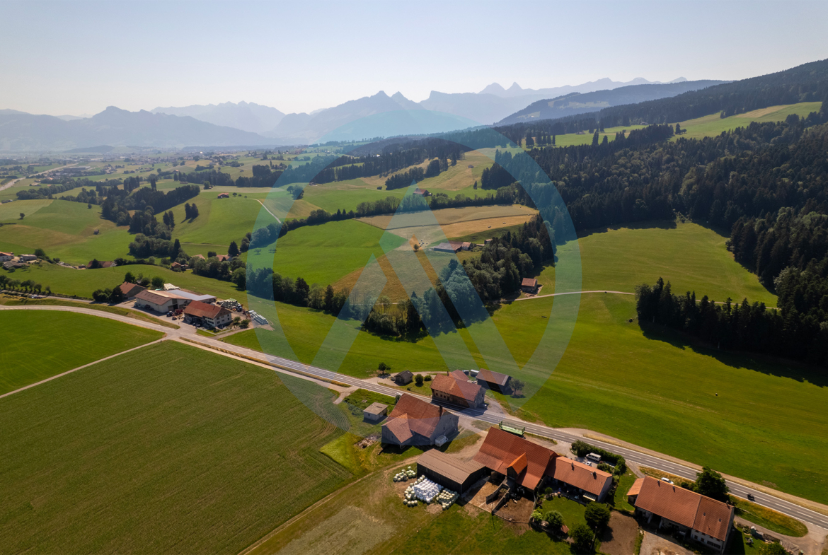 Vaulruz ferme vue