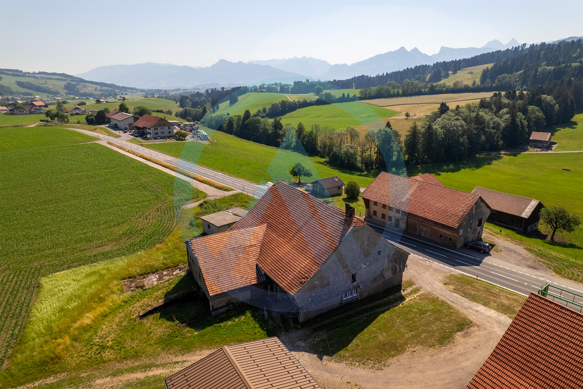 Vaulruz ferme vue