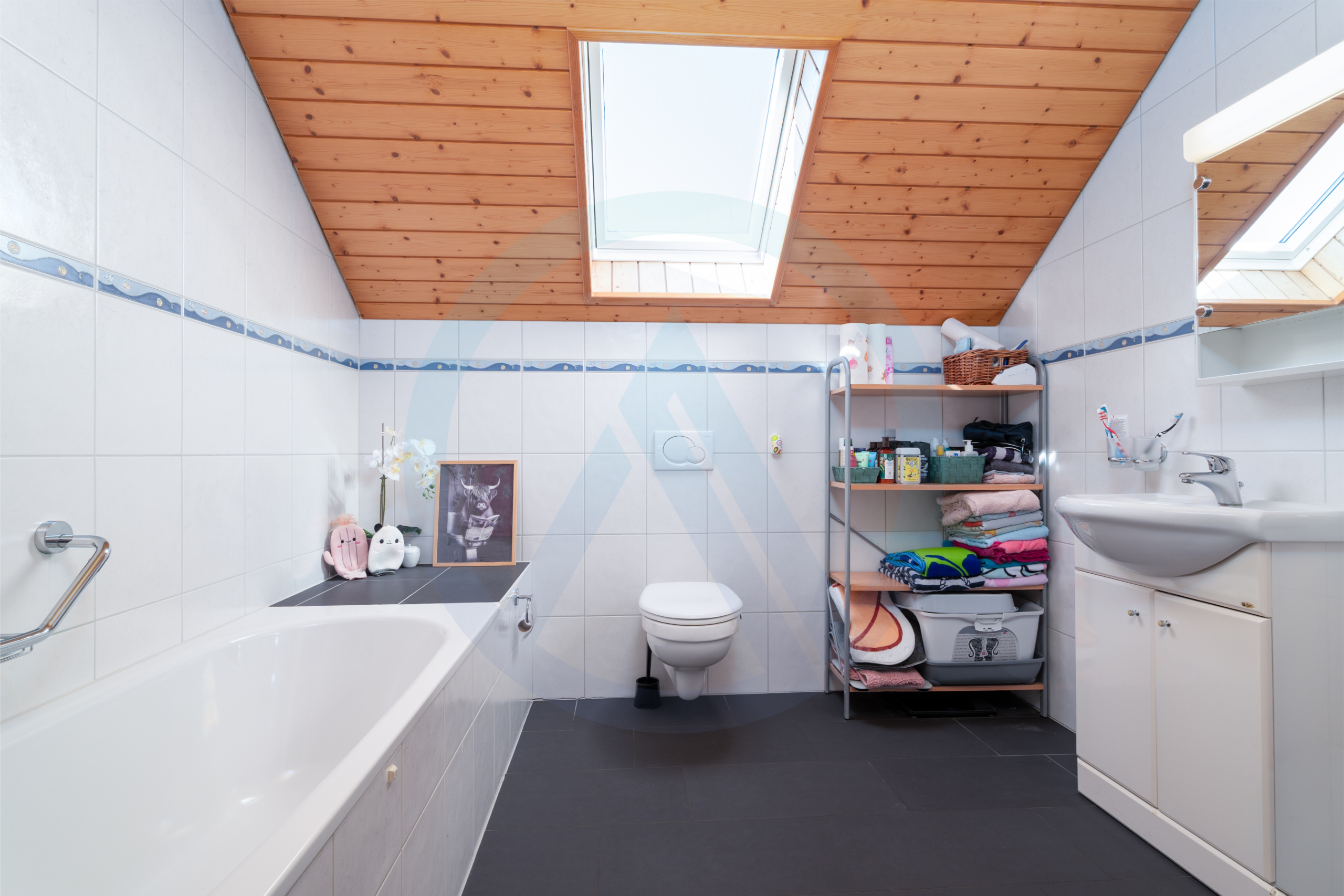 AO immobilier salle de bain dans villa individuelle à Ursy dans le canton de Fribourg