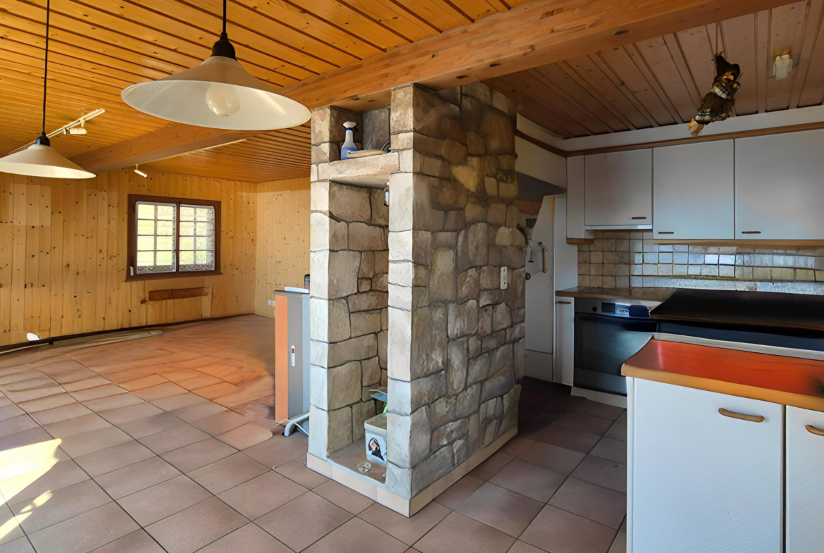 chalet avec vue époustouflante sur parcelle constructible à Grandvaux