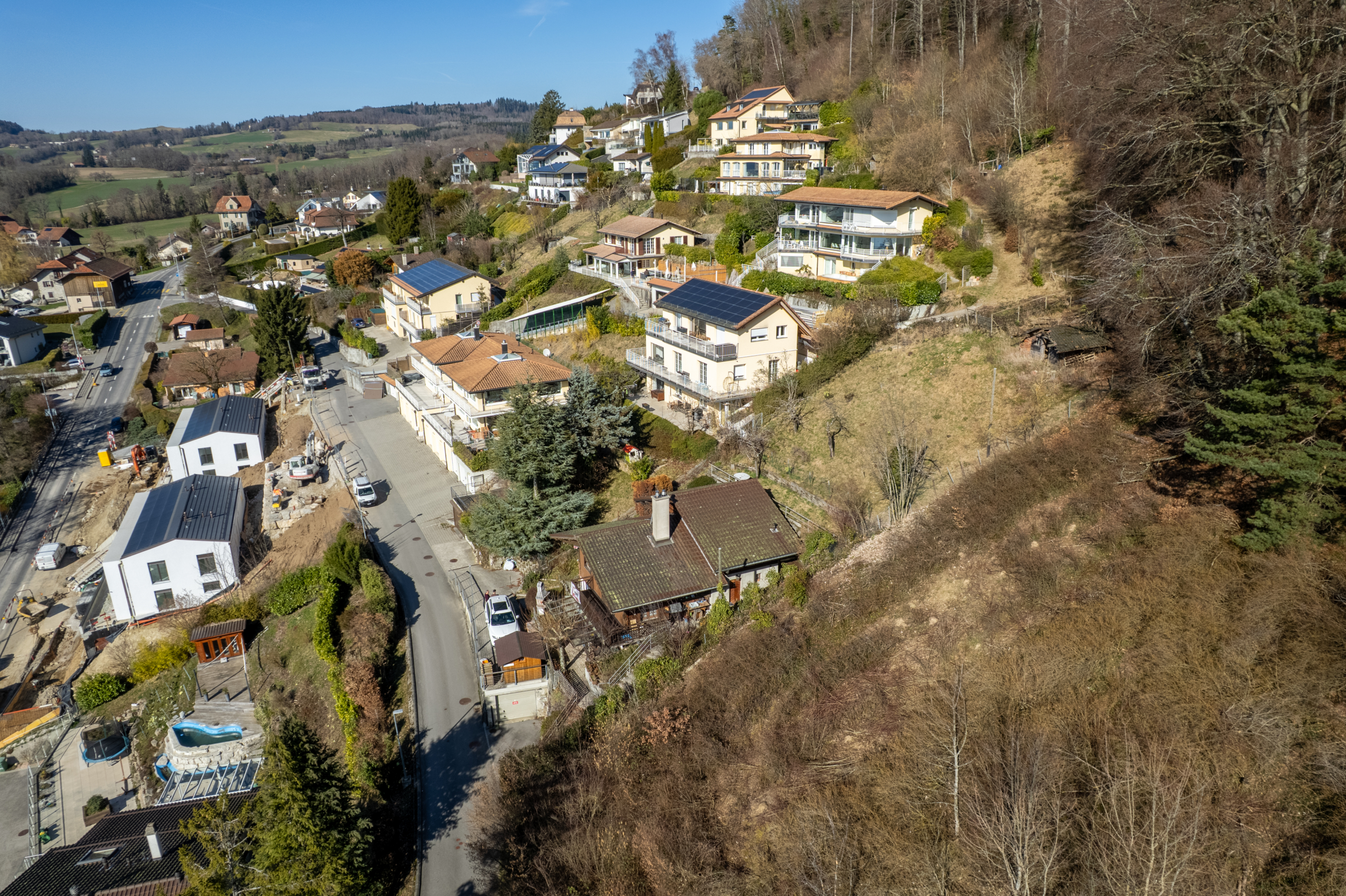 chalet avec vue époustouflante sur parcelle constructible à Grandvaux