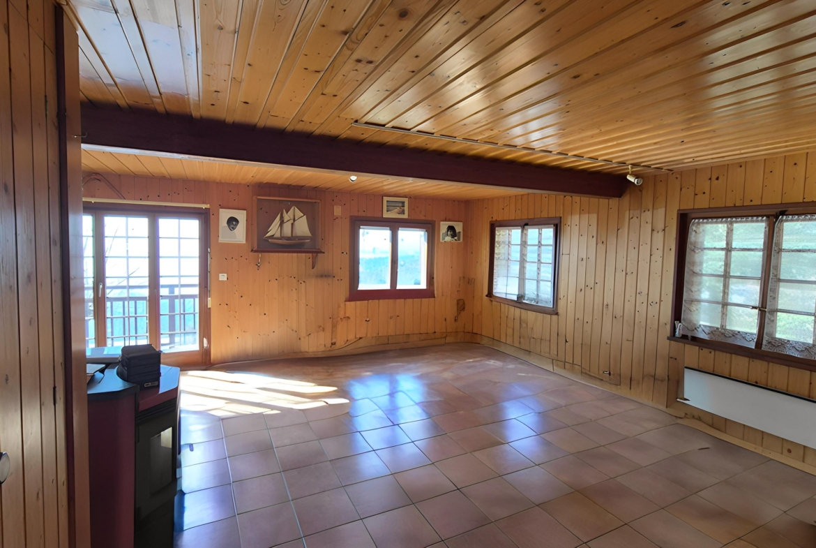 chalet avec vue époustouflante sur parcelle constructible à Grandvaux