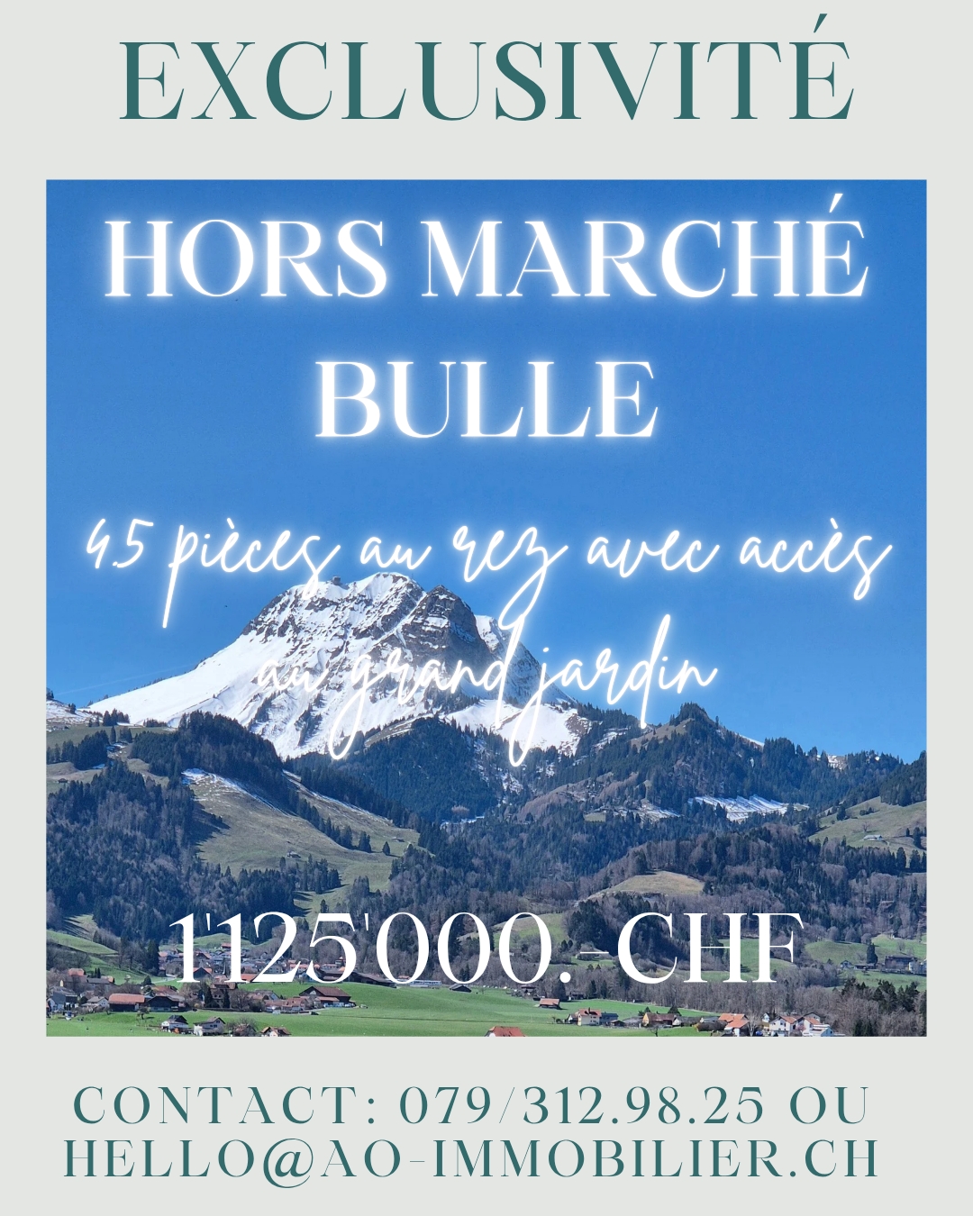 appartement hors marché à Bulle