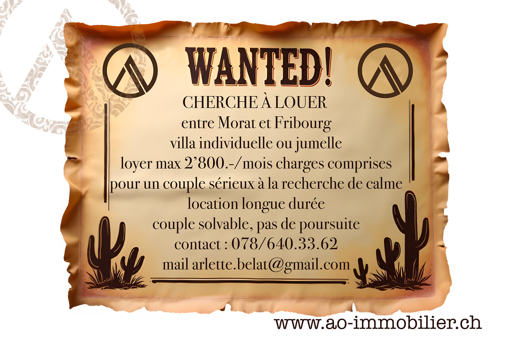 WANTED villa individuelle ou jumelle
