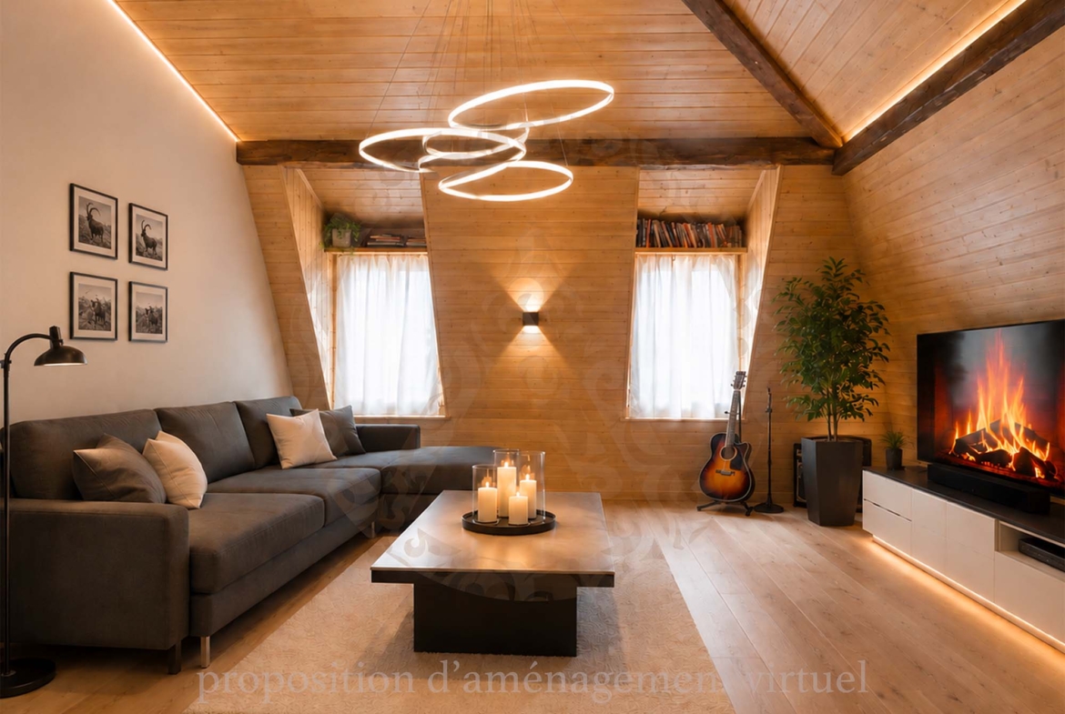 Appartement dans les combles au cœur des montagnes, à quelques minutes de Lavey-les-Bains