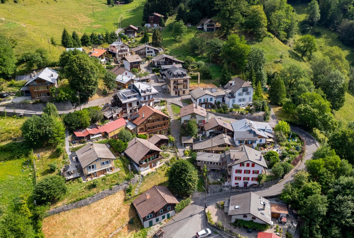 Appartement dans les combles au cœur des montagnes, à quelques minutes de Lavey-les-Bains