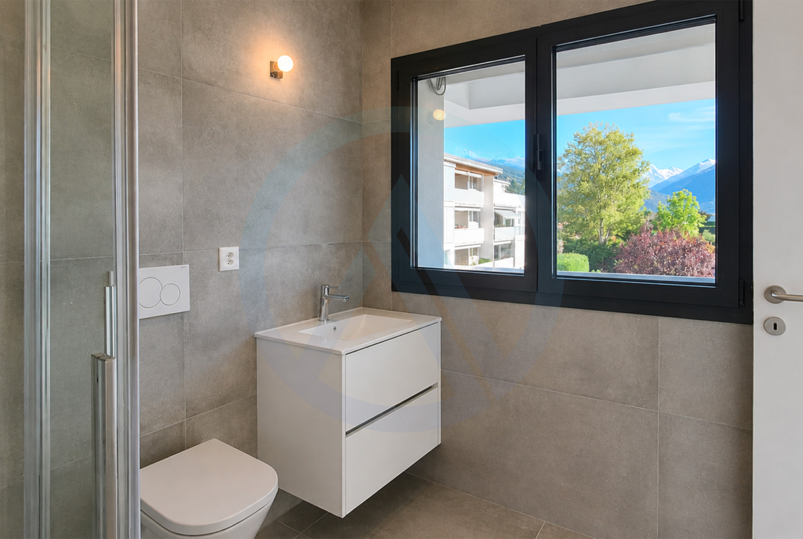 Superbe appartement neuf avec une vue sur les montagnes dans les hauteurs de Sion
