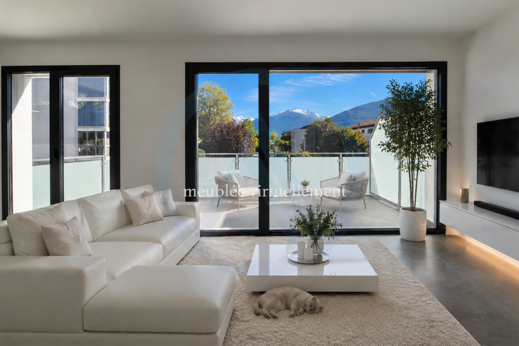 Superbe appartement neuf avec une vue sur les montagnes dans les hauteurs de Sion