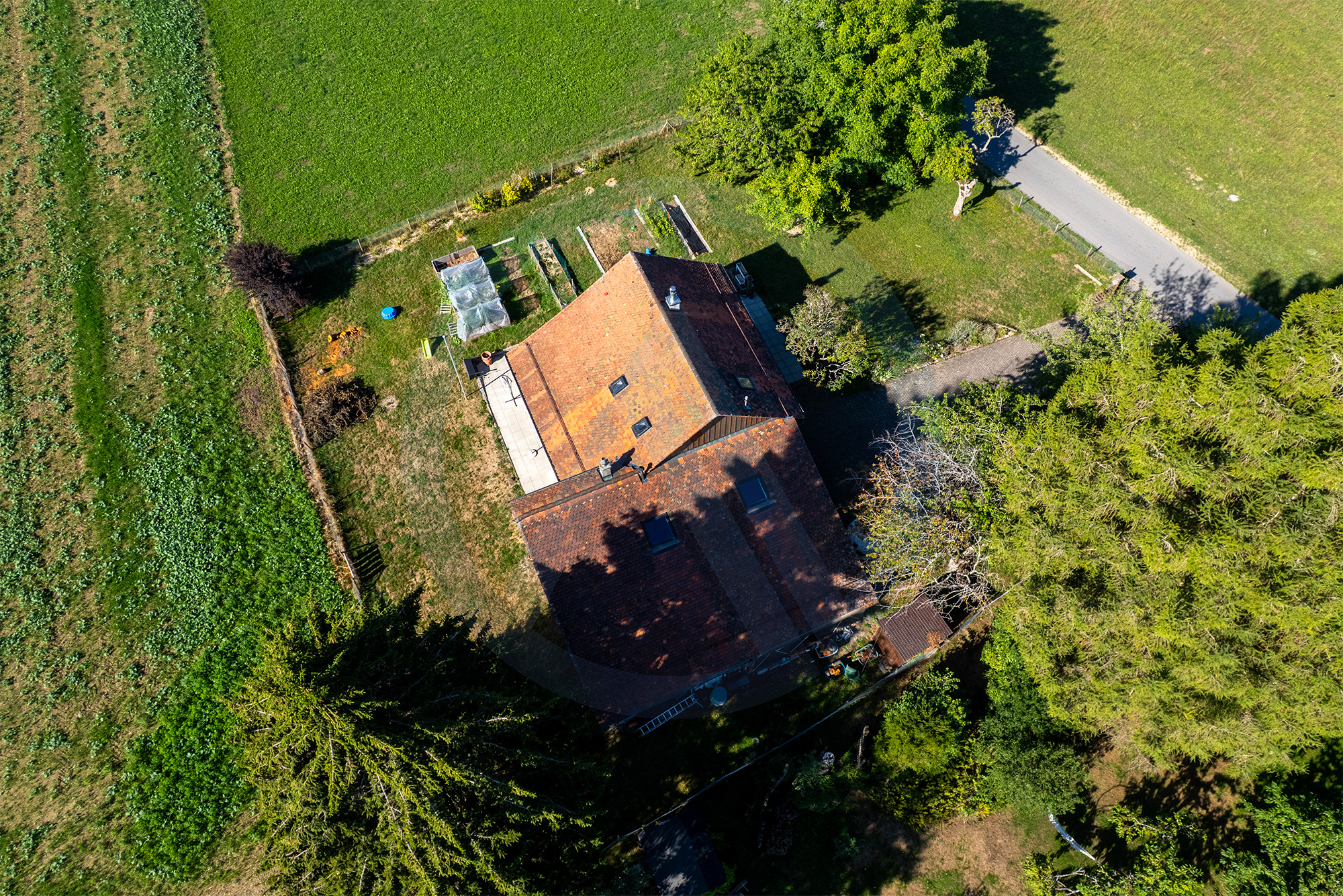 maison individuelle avec vue exceptionnelle sur le Moléson en pleine campagne à Corcelles-le-Jorat
