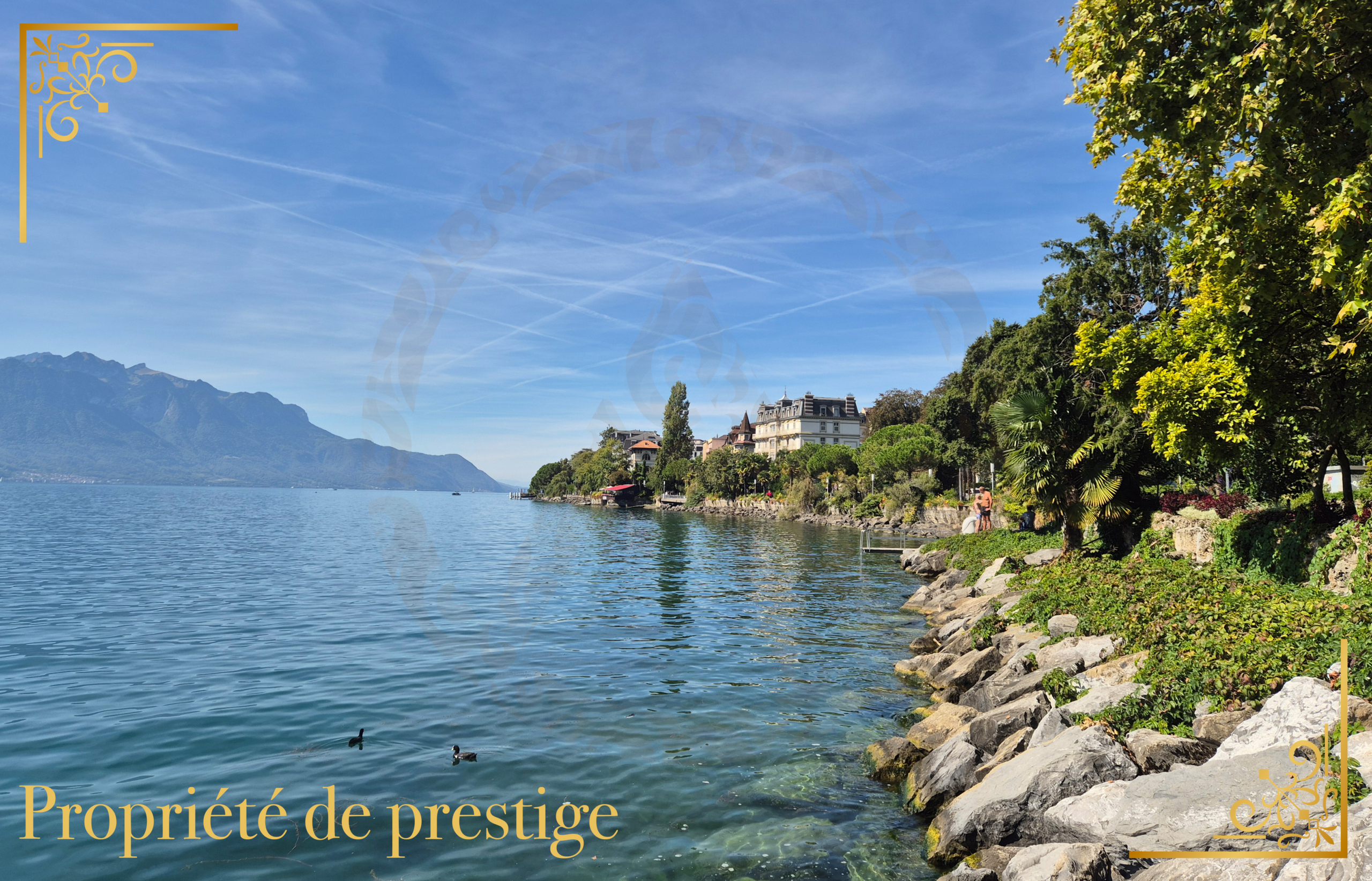 Propriété de prestige avec port privé sur une parcelle pied dans l’eau