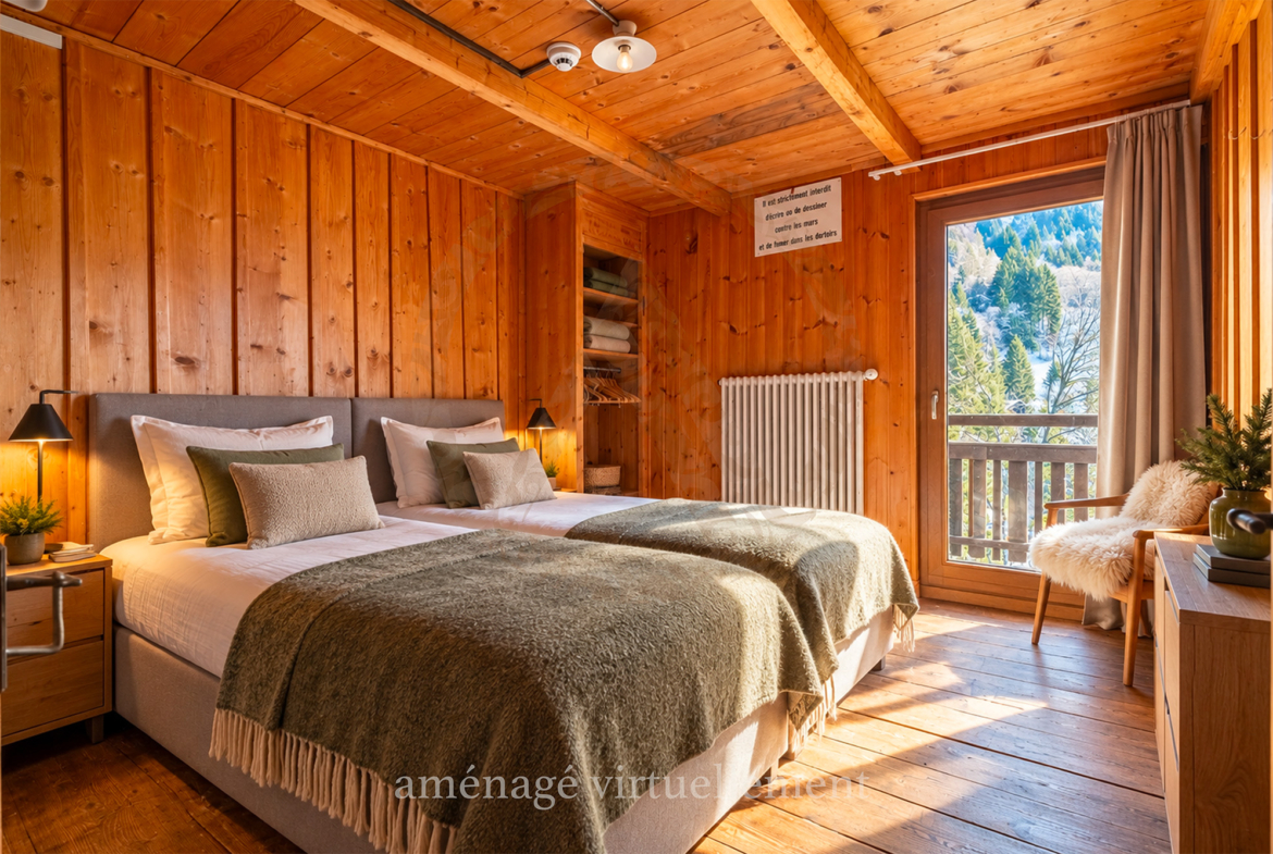 Morgins chambre aménagée AO