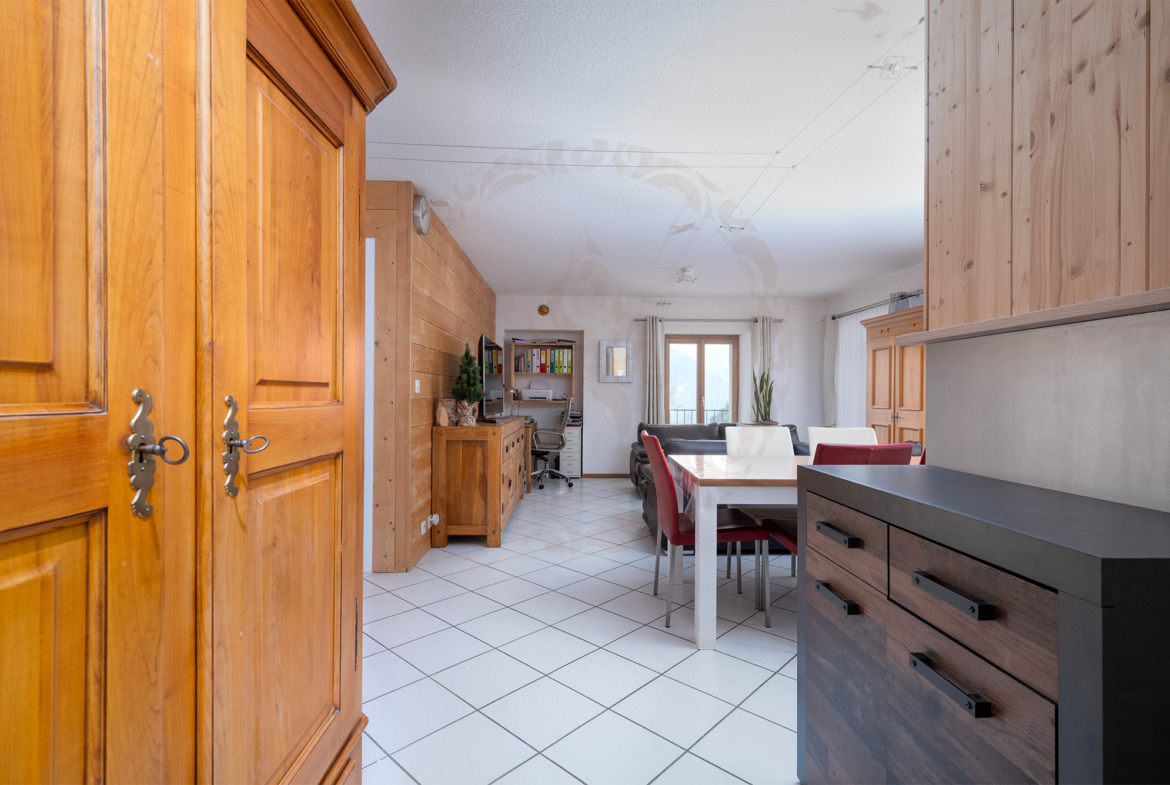 Pour les randonneurs, appartement de 3,5 pièces avec vue sur les montagnes