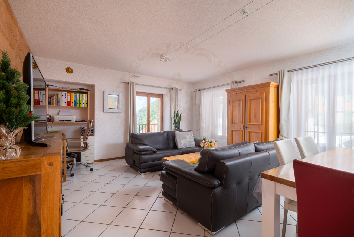 Pour les randonneurs, appartement de 3,5 pièces avec vue sur les montagnes