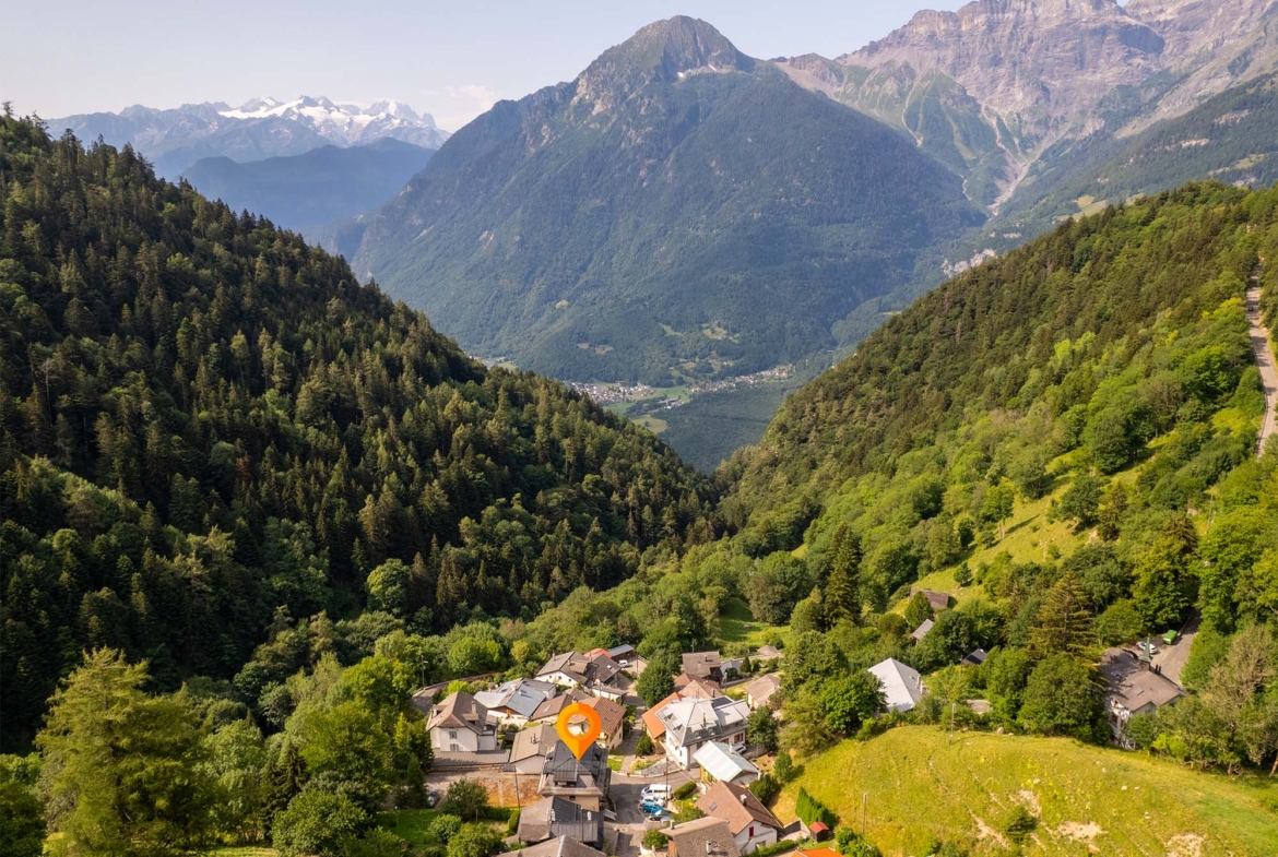 Pour les randonneurs, appartement de 3,5 pièces avec vue sur les montagnes