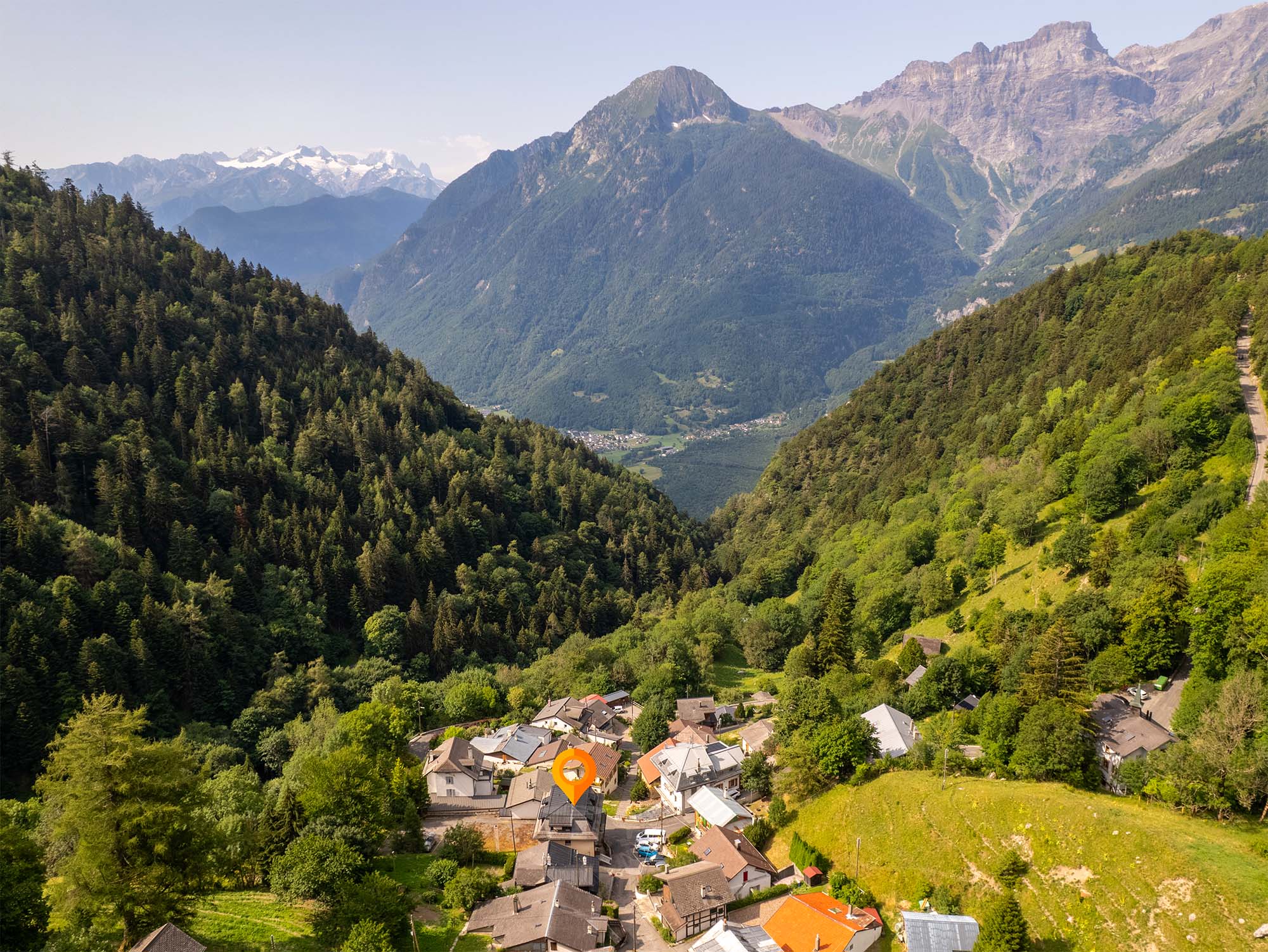 Pour les randonneurs, appartement de 3,5 pièces avec vue sur les montagnes