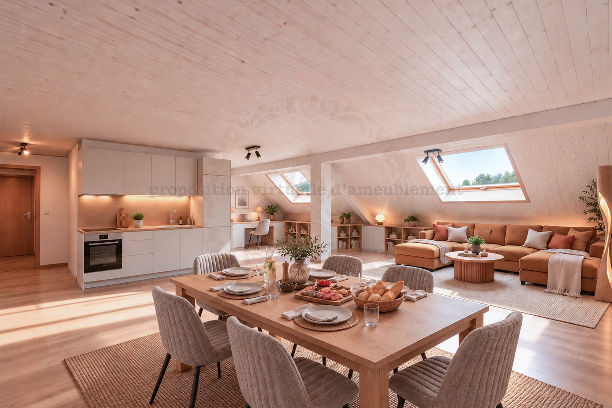 Villars le terroir loft salon aménagé AO Spécial investisseurs – 2 appartements à fort potentiel